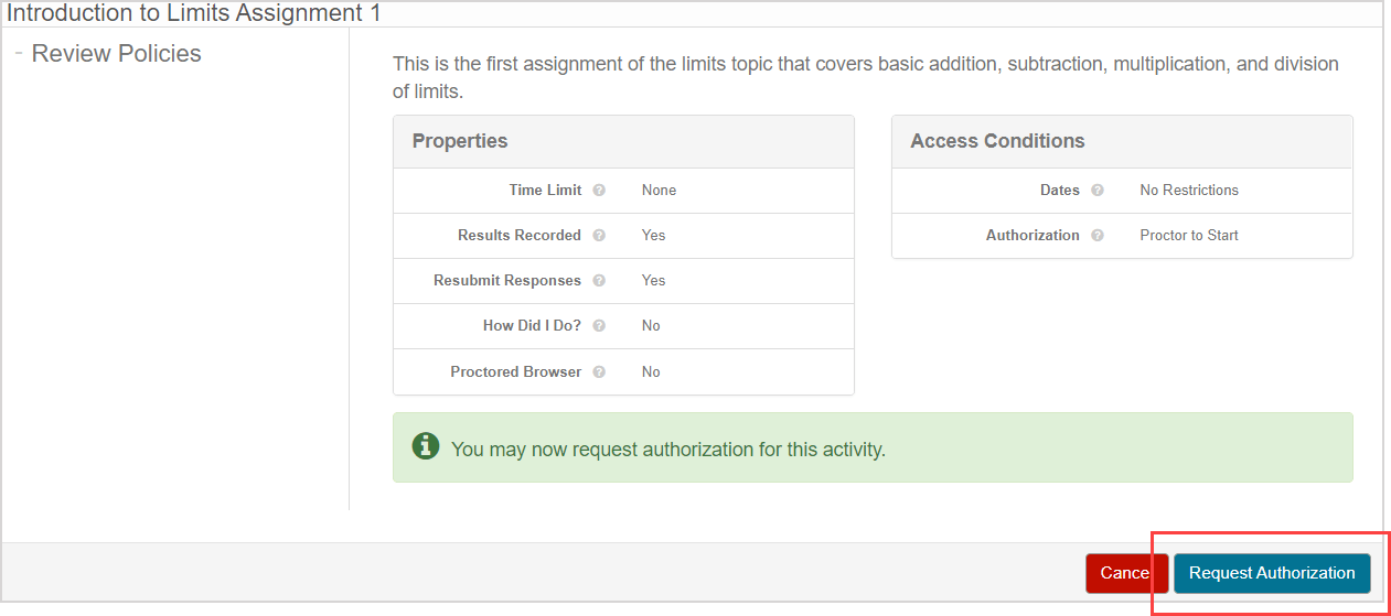Create a proctored exam